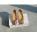 Manolo Blahnik Hangisi 70 Pumps In Nude Lace Manolo Blahnik Hangisi 70 Pumps In Nude Lace