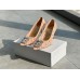 Manolo Blahnik Hangisi 70 Pumps In Nude Lace Manolo Blahnik Hangisi 70 Pumps In Nude Lace