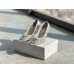Manolo Blahnik Hangisi 70 Pumps In Grey Lace Manolo Blahnik Hangisi 70 Pumps In Grey Lace