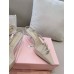 Miu Miu Slingback Pumps 55mm in Sand Patent Leather with Buckles Miu Miu Slingback Pumps 55mm in Sand Patent Leather with Buckles