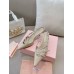 Miu Miu Slingback Pumps 55mm in Sand Patent Leather with Buckles Miu Miu Slingback Pumps 55mm in Sand Patent Leather with Buckles