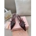 Miu Miu Slingback Pumps 55mm in Bordeaux Patent Leather with Buckles