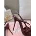 Miu Miu Slingback Pumps 105mm in Bordeaux Patent Leather with Buckles