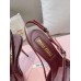Miu Miu Slingback Pumps 105mm in Bordeaux Patent Leather with Buckles
