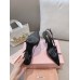 Miu Miu Slingback Pumps 105mm in Black Patent Leather with Buckles Miu Miu Slingback Pumps 105mm in Black Patent Leather with Buckles