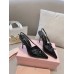 Miu Miu Slingback Pumps 105mm in Black Patent Leather with Buckles Miu Miu Slingback Pumps 105mm in Black Patent Leather with Buckles