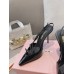 Miu Miu Slingback Pumps 105mm in Black Patent Leather with Buckles Miu Miu Slingback Pumps 105mm in Black Patent Leather with Buckles