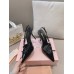 Miu Miu Slingback Pumps 105mm in Black Patent Leather with Buckles Miu Miu Slingback Pumps 105mm in Black Patent Leather with Buckles