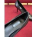 Prada Pumps 85mm In Black Brushed Leather Prada Pumps 85mm In Black Brushed Leather