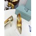 Prada Pumps 85mm In Gold Metallic Leather Prada Pumps 85mm In Gold Metallic Leather