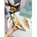 Prada Slingbacks Pumps 85mm In Gold Metallic Leather