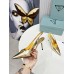 Prada Slingbacks Pumps 85mm In Gold Metallic Leather