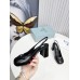 Prada Slingbacks Pumps 75mm In Black Patent Leather