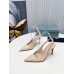 Prada Slingbacks Pumps 95mm In Powder Pink Patent Leather Prada Slingbacks Pumps 95mm In Powder Pink Patent Leather