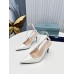 Prada Slingbacks Pumps 95mm In White Patent Leather Prada Slingbacks Pumps 95mm In White Patent Leather