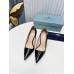 Prada Pumps 95mm in Black Patent Leather