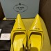 Prada Slingback Pumps in Yellow Padded Leather Prada Slingback Pumps in Yellow Padded Leather