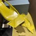 Prada Slingback Pumps 45mm in Yellow Brushed Leather Prada Slingback Pumps 45mm in Yellow Brushed Leather