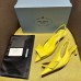 Prada Slingback Pumps 45mm in Yellow Brushed Leather Prada Slingback Pumps 45mm in Yellow Brushed Leather