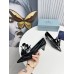 Prada Pumps 45mm in Black Leather with Floral Appliques Prada Pumps 45mm in Black Leather with Floral Appliques