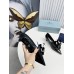 Prada Pumps 45mm in Black Leather with Floral Appliques Prada Pumps 45mm in Black Leather with Floral Appliques