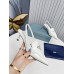Prada Slingback Pumps 45mm in White Patent Calfskin Prada Slingback Pumps 45mm in White Patent Calfskin