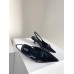 Prada Slingback Pumps In Black Brushed Leather Prada Slingback Pumps In Black Brushed Leather