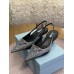 Prada Satin Slingback Pumps with Crystals Prada Satin Slingback Pumps with Crystals