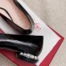 Roger Vivier Strass Heel Covered Buckle Ballerinas In Black Patent Leather Roger Vivier Strass Heel Covered Buckle Ballerinas In Black Patent Leather
