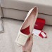 Roger Vivier Strass Heel Covered Buckle Ballerinas In White Patent Leather Roger Vivier Strass Heel Covered Buckle Ballerinas In White Patent Leather