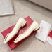 Roger Vivier Strass Heel Covered Buckle Ballerinas In White Patent Leather Roger Vivier Strass Heel Covered Buckle Ballerinas In White Patent Leather