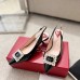 Roger Vivier Virgule Strass Buckle Slingback Pumps in Black Patent Leather Roger Vivier Virgule Strass Buckle Slingback Pumps in Black Patent Leather