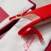 Roger Vivier Virgule Strass Buckle Slingback Pumps in Red Satin Roger Vivier Virgule Strass Buckle Slingback Pumps in Red Satin