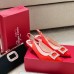 Roger Vivier Virgule Strass Buckle Slingback Pumps in Red Satin Roger Vivier Virgule Strass Buckle Slingback Pumps in Red Satin