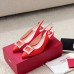 Roger Vivier Virgule Strass Buckle Slingback Pumps in Red Satin Roger Vivier Virgule Strass Buckle Slingback Pumps in Red Satin
