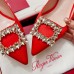 Roger Vivier Virgule Strass Buckle Slingback Pumps in Red Satin Roger Vivier Virgule Strass Buckle Slingback Pumps in Red Satin