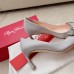 Roger Vivier Trompette Crystal Buckle Pumps in Glitter Fabrics