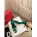 Roger Vivier Trompette Crystal Buckle Pumps in Green Satin Roger Vivier Trompette Crystal Buckle Pumps in Green Satin