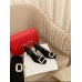 Roger Vivier Trompette Crystal Buckle Pumps in Black Satin