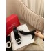 Roger Vivier Trompette Crystal Buckle Pumps in Black Satin