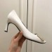 Roger Vivier Belle Vivier Trompette 70mm Pumps In White Calfskin Roger Vivier Belle Vivier Trompette 70mm Pumps In White Calfskin