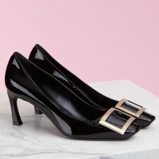 Roger Vivier Belle Vivier Trompette 70mm Pumps In Black Patent Roger Vivier Belle Vivier Trompette 70mm Pumps In Black Patent