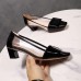 Roger Vivier Belle Vivier Pumps In Black Patent and PVC Roger Vivier Belle Vivier Pumps In Black Patent and PVC