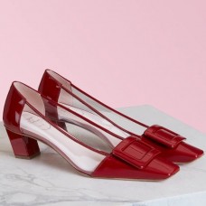 Roger Vivier Belle Vivier Pumps In Red Patent and PVC Roger Vivier Belle Vivier Pumps In Red Patent and PVC