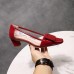 Roger Vivier Belle Vivier Pumps In Red Patent and PVC Roger Vivier Belle Vivier Pumps In Red Patent and PVC