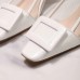 Roger Vivier Belle Vivier Pumps In White Patent and PVC Roger Vivier Belle Vivier Pumps In White Patent and PVC