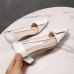 Roger Vivier Belle Vivier Pumps In White Patent and PVC Roger Vivier Belle Vivier Pumps In White Patent and PVC