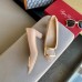 Roger Vivier Belle Vivier 45mm Pumps In Nude Patent Leather Roger Vivier Belle Vivier 45mm Pumps In Nude Patent Leather