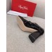Roger Vivier Tres Vivier Strass Buckle Mini Babies Pumps in Black Patent Leather