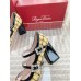 Roger Vivier Tres Vivier Strass Buckle Mini Babies Pumps in Yellow Fabric Roger Vivier Tres Vivier Strass Buckle Mini Babies Pumps in Yellow Fabric